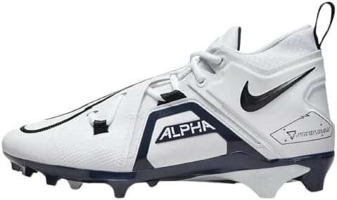 Nike Alpha Menace Pro 3 Men's Football Cleats White/College Navy/Black Review | Image 1