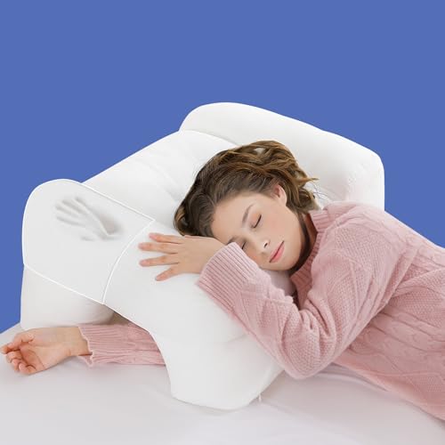 Side Sleeper Pillow with Arm Hole for Neck & Shoulder Pain Relief