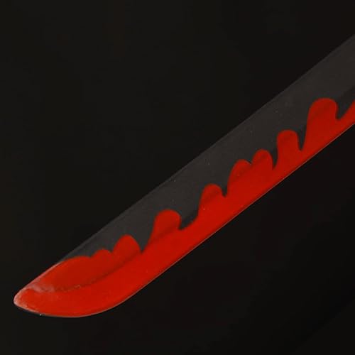 Miniatura 4 de Sword fort - Katana de acero al carbono de metal real, espada Katana de RengokuTanjiroInosuke de anime Demon Slayer, alrededor de 41 pulgadas,