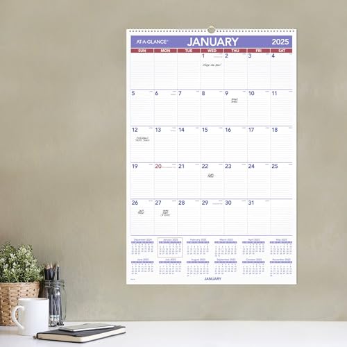 Image of AT-A-GLANCE 2025 Wall Calendar, 20 inch x 30 inch, Extra Large (PM42825)