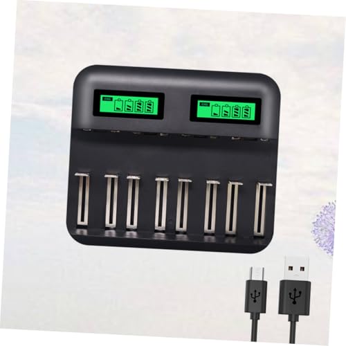 Chargeur de piles intelligent AA AAA USB avec écran LCD rétroéclairé pour recharge indépendante