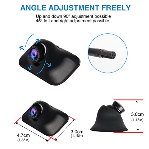 PARKVISION Rückfahrkamera, Flexibel einstellbare Auto Kamera mit drehbarem Objektiv | PAL-System +...