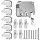 Colorich 6 Stück Mini Federschnäpper Möbelschnäpper, Druckverschluss Tür mit Schrauben Automatische Federverriegelung, Türschnapper Latch für Küchenschrank, Kleiderschrank, Fenstern