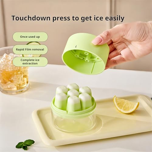 Molde para hielo con 7 cubos, material PP+TPR+PS miniatura 5