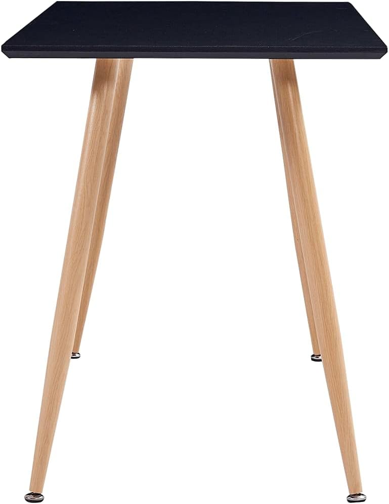 vidaXL Dining Table, Kitchen Table for Breakfast Dinner, Dining Room Table for Home, Dining Furniture, Scandinavian Style, Black and Oak MDF
