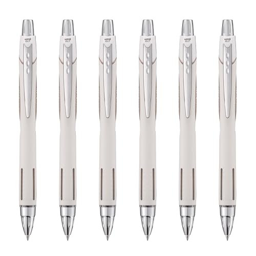 Image of Uni-Ball Jetstream RT Ballpoint Pen, Fine Point (0.7mm), Linen Barrel, Black Ink, 6 Pens