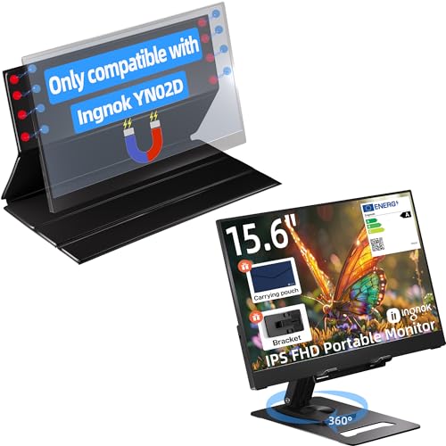 Image of Ingnok 15.6 inch FHD 1080P Portable Monitor & Monitor Smart Cover