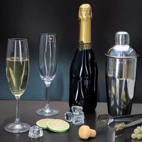 Jogo 6 Taças De Vidro Para Champagne Espumante 220ml