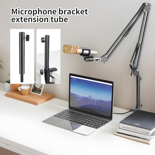 Extensor de soporte de micrófono de 7.76 pulgadas para estudio y podcast 5
