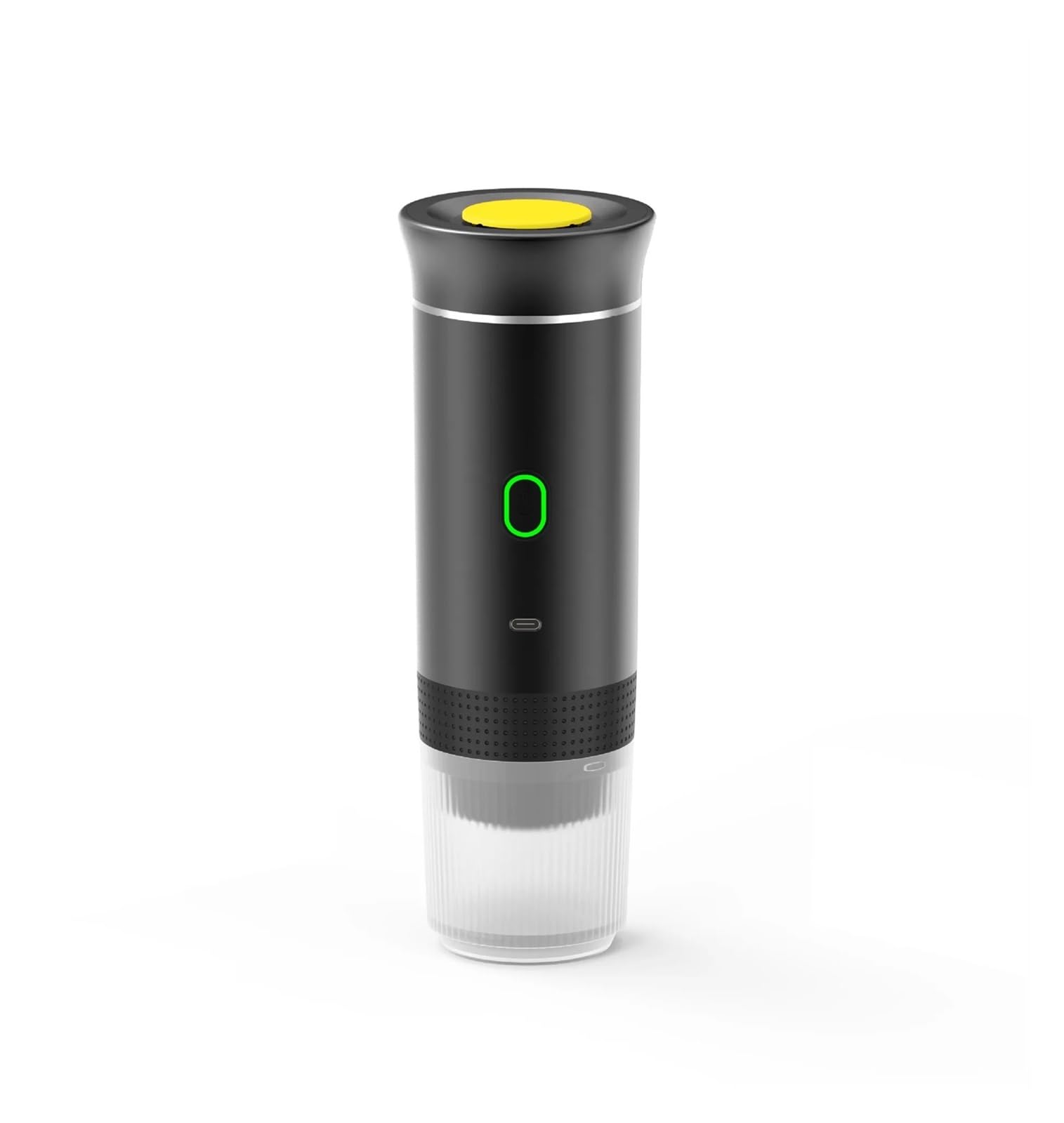 Machine à café portable 3 en 1 sans fil rechargeable pour capsules et poudre - Noir