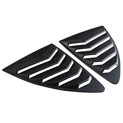 Aishun Dtouch Racing 2 Piece Abs 2 Piece Window Left/Right Racing Style Rear Side Window Vent/Louvers Compatible With 2013-Up Scion Fr-S Subaru Brz And Toyota 86 (631# Matte Black) #TOP4