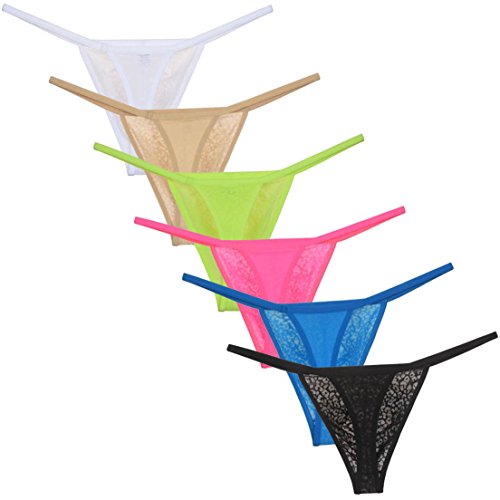 OROCOJUCO Men's Enlarge Pouch Jacquard Thong String Underwear Micro Bikini Mini T-Back2