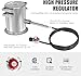 Nelyrho 6kg Stainless Steel Propane Melting Furnace Kit with Crucible and Tong Complete Home Foundry Set for Scrap Metal Recycling Gold, Silver, Copper, and Aluminum Smelting and Refining