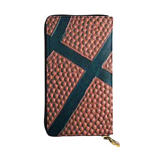 Portefeuille long cuir imprimé basket-ball noir portefeuille voyage étanche homme femme monnaie