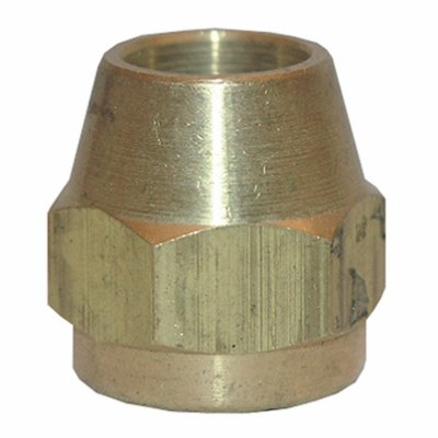 Larsen 17-4135 3/8 In. Chrome Plated Brass Fine Flare Nut, Texas Pattern - Quantity 6