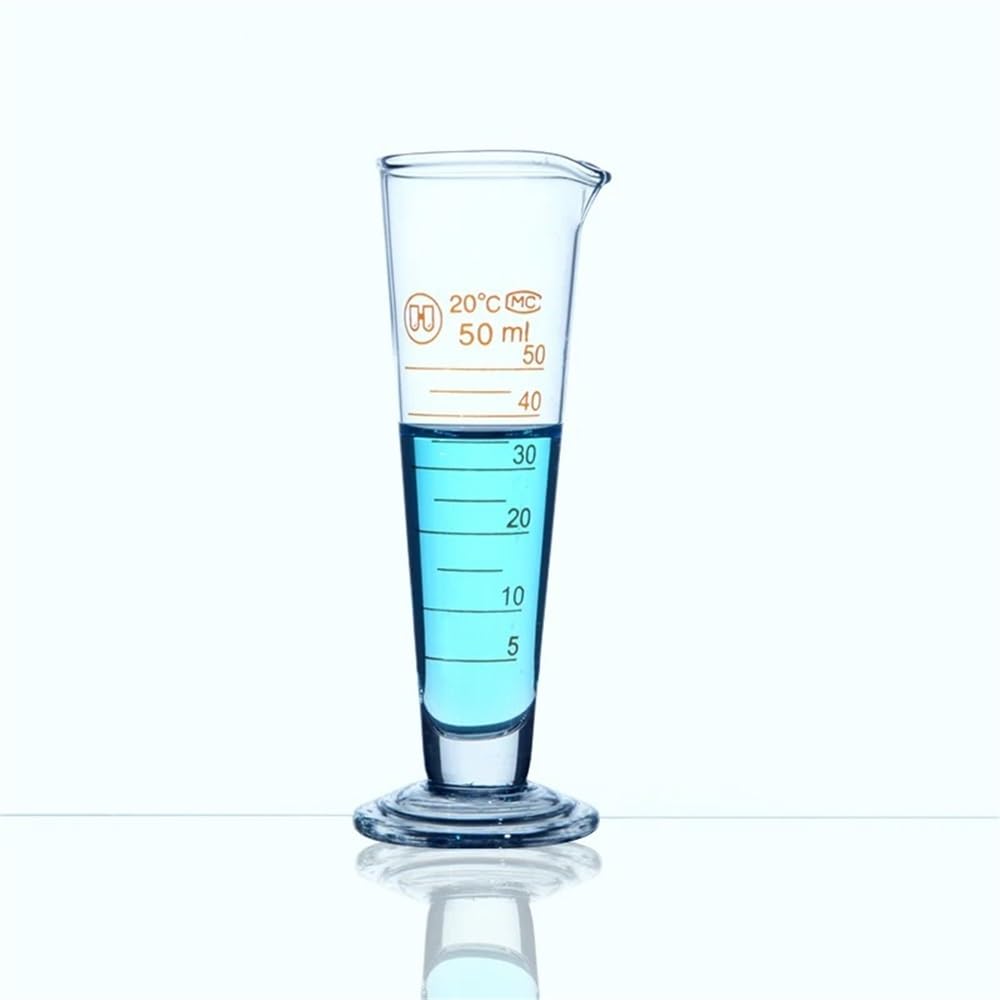 Equipos y suministros de laboratorio Juego de 6 probetas cónicas graduadas vidrio, suministros laboratorio