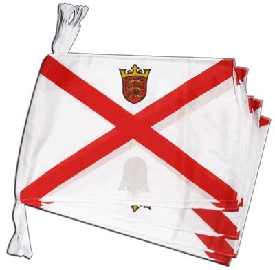 Guirlande Royaume-Uni Jersey Digni géante de 8,9 mètres pour décoration extérieure