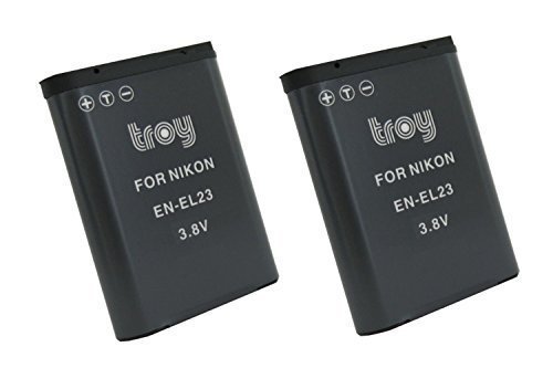Troy 2 x Batería para Nikon Coolpix B700 P600 P610 S810 C P900 ENEL23 EN-EL23
