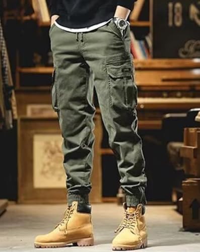 Rivccku Men's Tactical Cargo Pants Hiking Pants Outdoor Ranger Work Lightweight with Multi Pockets3