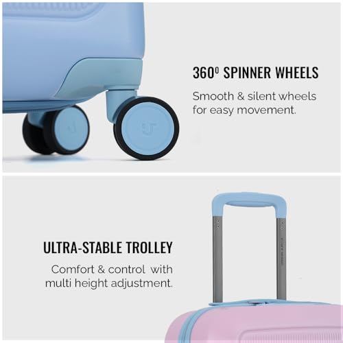 Image of Urban Jungle by Safari Polycarbonate, Premium Large (75 Cm) Trolley Bag, Check-in Suitcase with 8 Silent 360 Degree Wheels and TSA Lock, Hardside Travelling Luggage for Both Unisex (Multicolor)