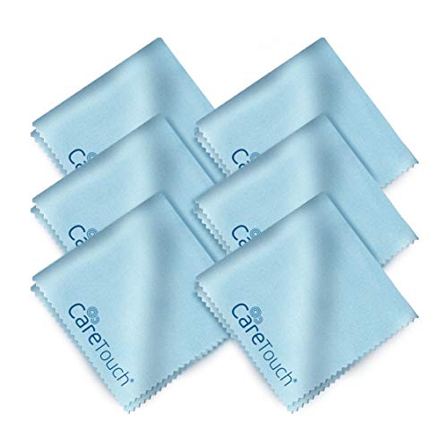Image of Care Touch Lens Cleaning Wipes with Microfiber Cloths - 200 Lens Wipes for Eyeglasses & 6 Microfiber Cloths - Glasses, Camera Lenses, Screens, Eye Glasses Cleaner for Cleaning Eyeglasses