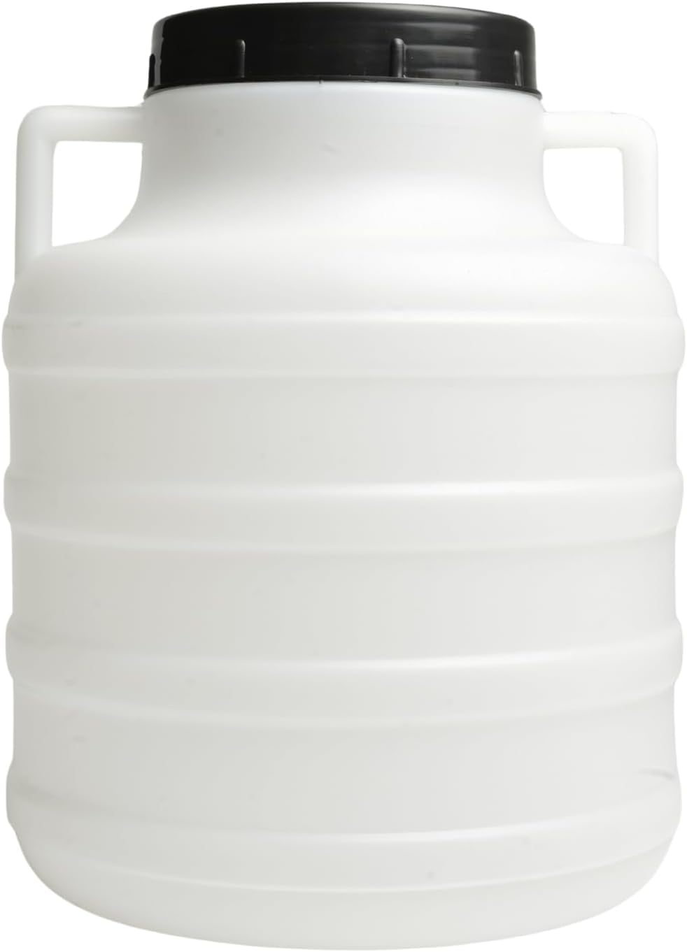 Fûts en Plastique Durable avec Couvercle à Visser – Fûts De Stockage Légers pour La Fermentation, Leau Et Les Aliments, Poignées De Transport Faciles, Idéaux pour Le Brassage Maison.