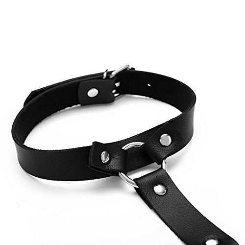 Victray Leather Waist Chain Belt Black Leg Chains Punk Body Chains Thigh Chain Fashion Body Jewelry for Women and Girls - Thumbnail 4