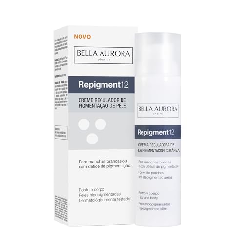 Bella Aurora Crema para Mitigar las Consecuencias Estéticas del Vitíligo | Repigmentante de la piel para Manchas Blancas o déficit de pigmentación | REPIGMENT12, 75 ml