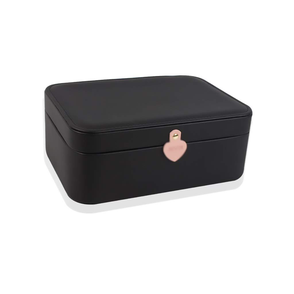 Jewelry Case Jewellery Box Organiser 2 Layers Women Travel Case Display Jewelry Holder for Earring Ring Storage Ring