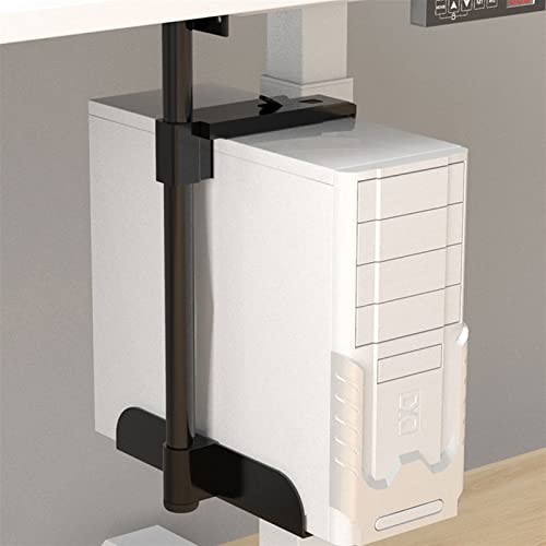 Soporte para CPU soporte CPU colgante de metal para torre PC resistente para escritorio o pared con bandeja miniatura 6