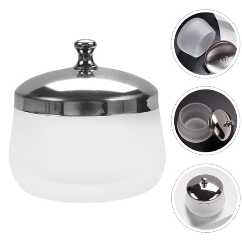 Vaso de vidrio para limpieza de uñas con tapa miniatura 7