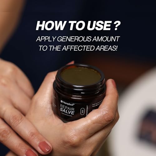 Image of Repair Salve 50 GM - 100% Pure & Natural Himalyan Hemp | Psoriasis, Dertmatitis & Eczema-prone & Sensitive Skin Moisturizing Balm | Fast Absorbing | Repair Skin Allergies, Cuts & Rashes
