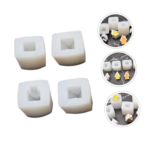 Moule pour bougies maison enneigée en silicone DIY Noël x4 - 6