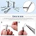 Glarks 122Pcs 4 Styles Clevis Pin/Cotter Pin/Hair Pin/Dowel Pin Assortment Set, 15 Size 304 Stainless Steel Pin Fasteners for Automotive, Mechanics, Cars, Trucks, Lawn Mower Use