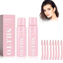 2Pack Hair Identifier Spray for Face Shaving, Moisturizing and Skin Care Dermaplaner Spray,Skin Body Hair Identifier Comfortable Face Shaving Powder Pink 2pack 01