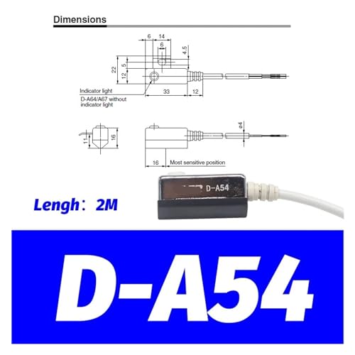 Sensor magnético para cilindro neumático D-M9N con interruptor de lengüeta, 10 piezas 7