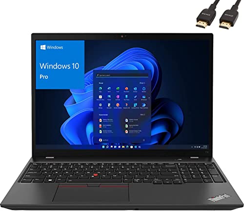 Lenovo 2023 Thinkpad T16 16" Wuxga 300Nits Business Laptop, 12Th Gen Intel 10-Core I5-1235U, 16Gb Ddr4 Ram, 1Tb Pcie Ssd, Wifi 6, Bt 5.1, Backlit Keyboard, Windows 10 Pro, Broag Hdmi Cable #TOP23
