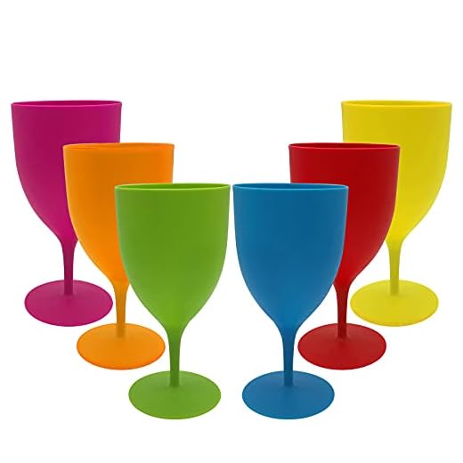 GJCrafts Vasos Colores de Plástico Copa Vino Plástico Color Sólido Mate, Copa Cóctel Ginebra Champán Vino Tinto, Copa Vino Normal Copa Champán Cóctel, Copa Esmerilada Color Copa Bebida