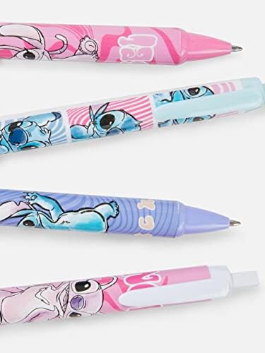 Disney Lilo & Stitch Angel Ballpoint Pen 4 Ball Point Pens School Stationery Gift Pack