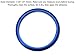 iJDMTOY 1pc Blue Aluminum Décor Ring Compatible with BMW 1 2 3 4 5 6 7 Series X3 X4 X5 X6 Center Console iDrive Multimedia Controller Turner (Fit All Fxx Chassis Codes)