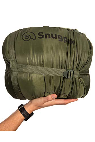 Bolsa de dormir Snugpak Basecamp Ops Sleeper Expedition, 4 estaciones, con capucha Snugfit y bolsa de compresión miniatura 3