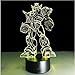 3D Illusion Optimus Prime Night Light Lamp,7 Colors Gradual Changing Touch Switch USB Table Desk Autobots Lamp Best for Gifts or Home Office Decorations