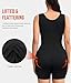 Junlan Waist Trainer for Women - Sauna Suit Women Full Boday Sauna Shirt for Working Out(Black, Large)