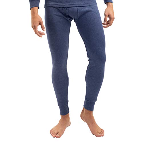 Collant thermique original MT® thermique pour homme - Chaud, doux et respirant grâce à des fibres climatisées - Qualité Celodoro, taille M-3XL - Bleu - Medium