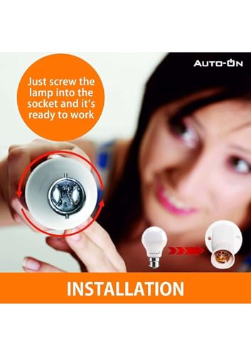 Image of Auto-ON Day /Night Sensor 20W Smart LED Bulb, Soft White, Built-in Dusk to Dawn Sensing, 6th Gen Chip Technology, B22 Base, with Surge Protector. Pack Of 1