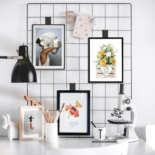 Elesunory 50 Pcs Gridwall Hooks, Utility Notch Hook, Black Notch Hook For Wire Grid, Gridwall Picture Hanger, Gridwall Picture Hanging Hooks Accessories For Grid Panel Displays Office Home thumb #1