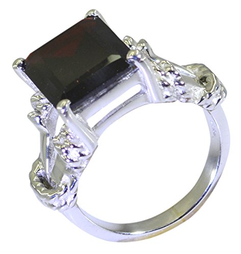 Bague argent et grenat véritable, le cadeau d'anniversaire idéal - 6