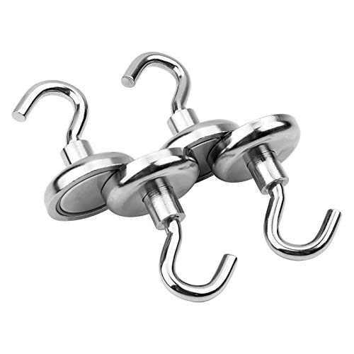 POOPHUNS Ganchos magnéticos superpotentes de neodimio para cocina, cuarto de baño, dormitorio, garaje, caja fuerte, despacho, frigorífico