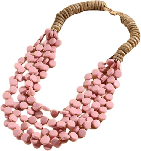 Collar de cuentas de colores estilo vintage un regalo bohemio para mujer