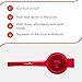 Cucisina Lime Squeezer - Aluminum Citrus Juicer - Lemonade Squeezer Press - Handheld Lemon Juicer - Easy-to-Clean, Max Extraction - Professional Kitchen Tool - Red